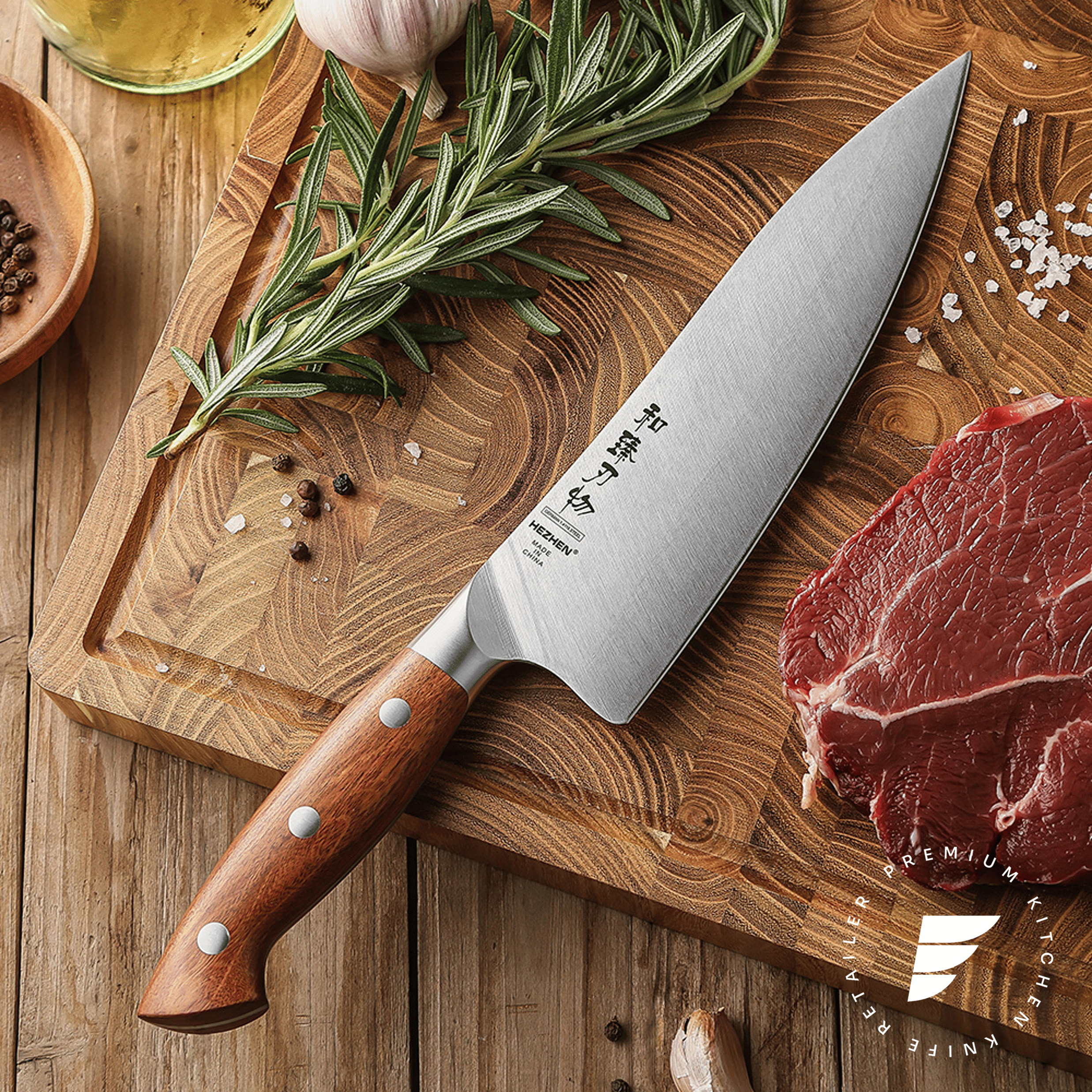 HEZHEN X02 Supreme Series 8" Chef Knife - Image 4